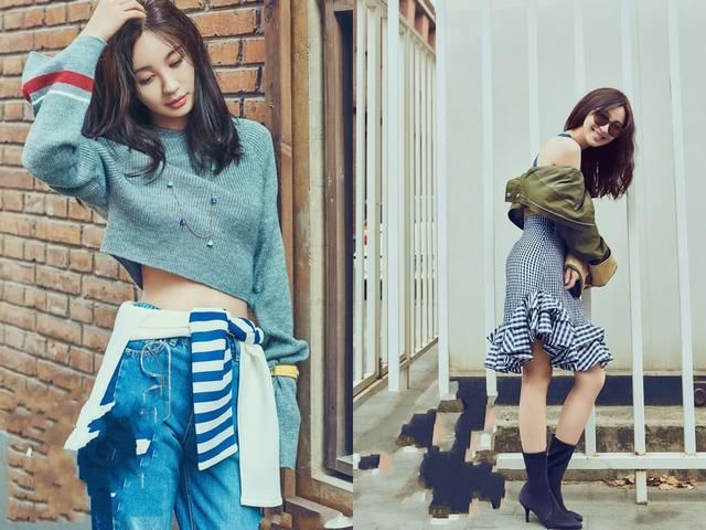 李菲儿把一件好好的T恤剪出了多个窟窿，不但不丑还意外的时髦！