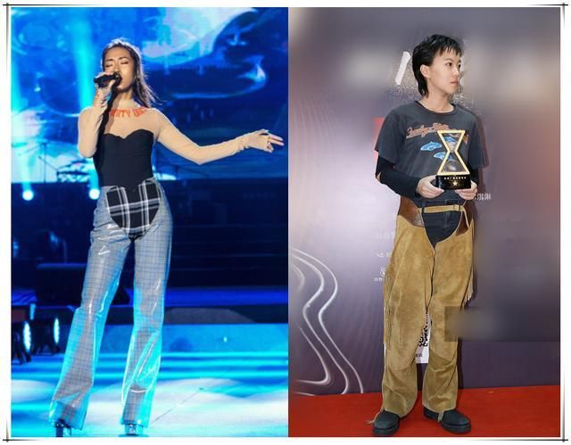 本以为吉克隽逸心型裤够豪放了，可看到窦靖童的拼接裤，我沉默了