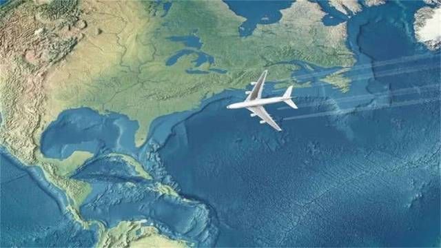 中美之间的航班飞机，为何不经过太平洋，而是呈弧线飞过去？