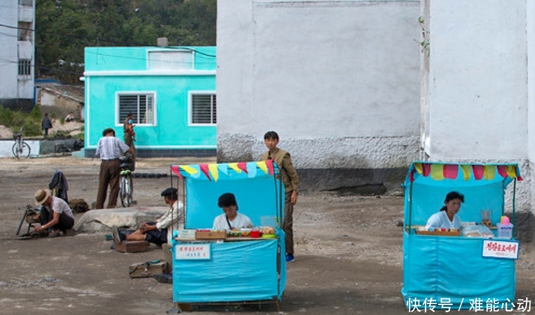 日常购物,很多人喜欢去超市,在朝鲜却不是这样子