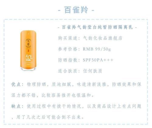  值得@均价不过百，这些优秀的国货防晒值得囤！