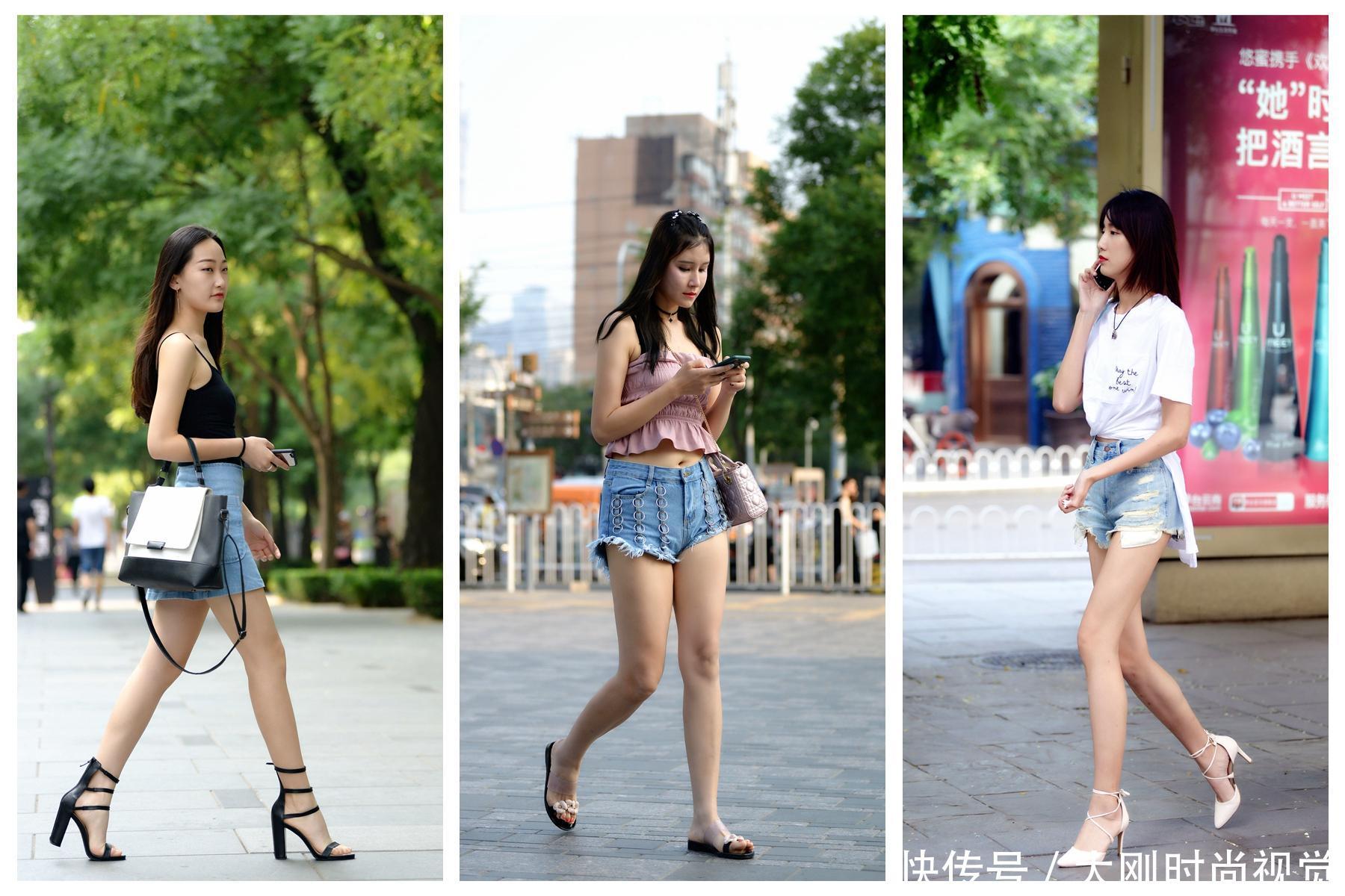 街拍：夏季的你不会搭配，不妨看一下三里屯的姑娘怎么穿着出行