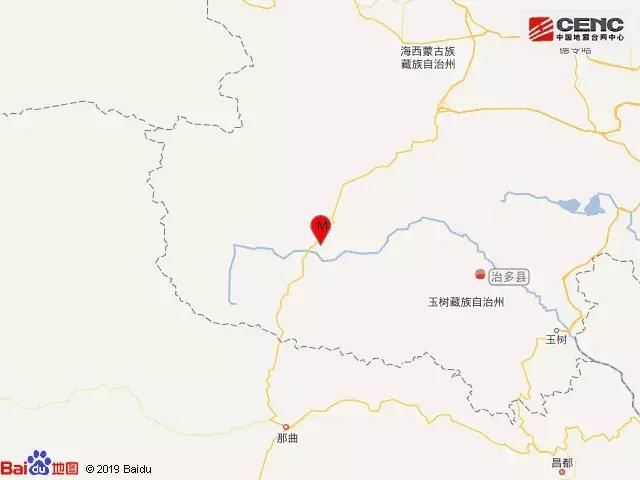 青海玉树州治多县发生4.3级地震