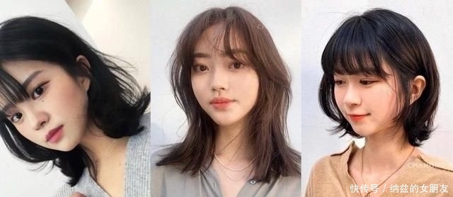 正夯:这5款韩国正夯的中短发发型,搭配不同卷度瘦脸效果超好