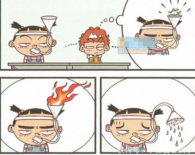 猫小乐为了能让受伤的大脸吃到流食,阿衰决定亲自嚼碎来喂他!