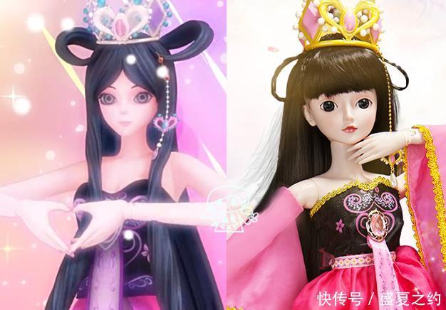 现实版三位叶罗丽公主的娃娃造型，灵公主依然很美，罗丽有点毁