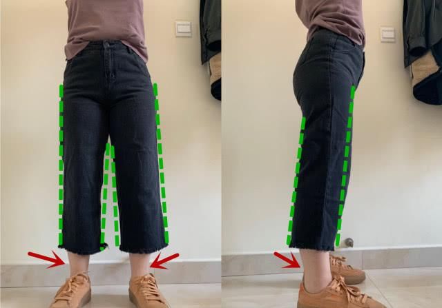  小腿■大腿围56cm小腿围39cm，真人试穿实拍，告诉你选对裤型有多重要