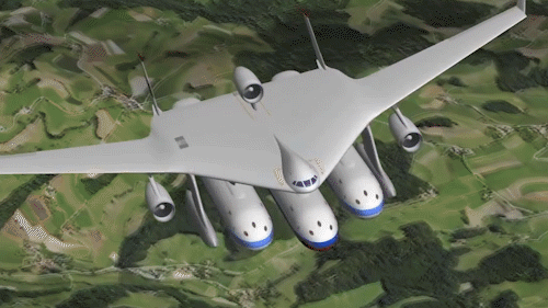 这是什么交通工具？飞机悬挂着高铁在天上飞，直接到达目的地