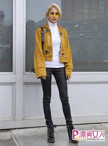  【早春】【尚】早春姜黄色衣服搭配look 温暖又撩人