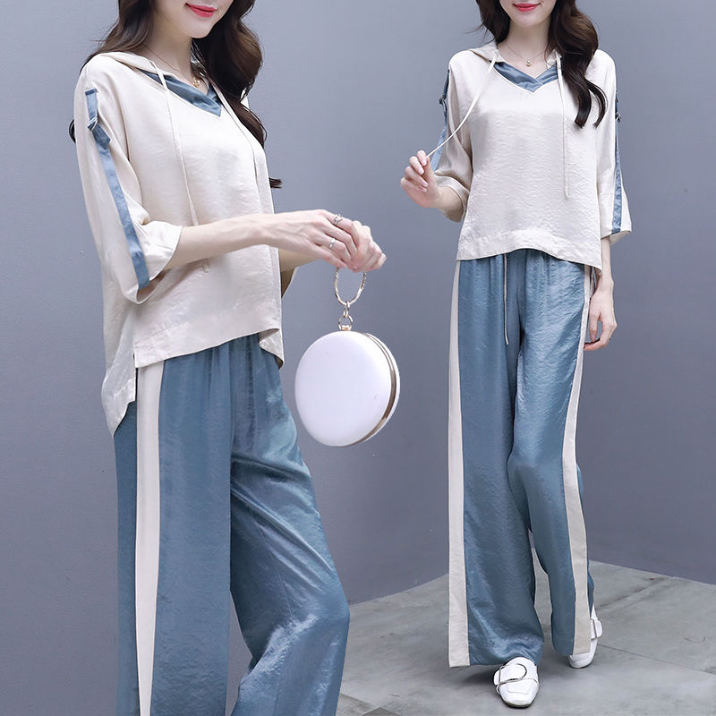 7080别再穿妈妈装了，试试这阔腿裤套装，穿上美的令人心醉