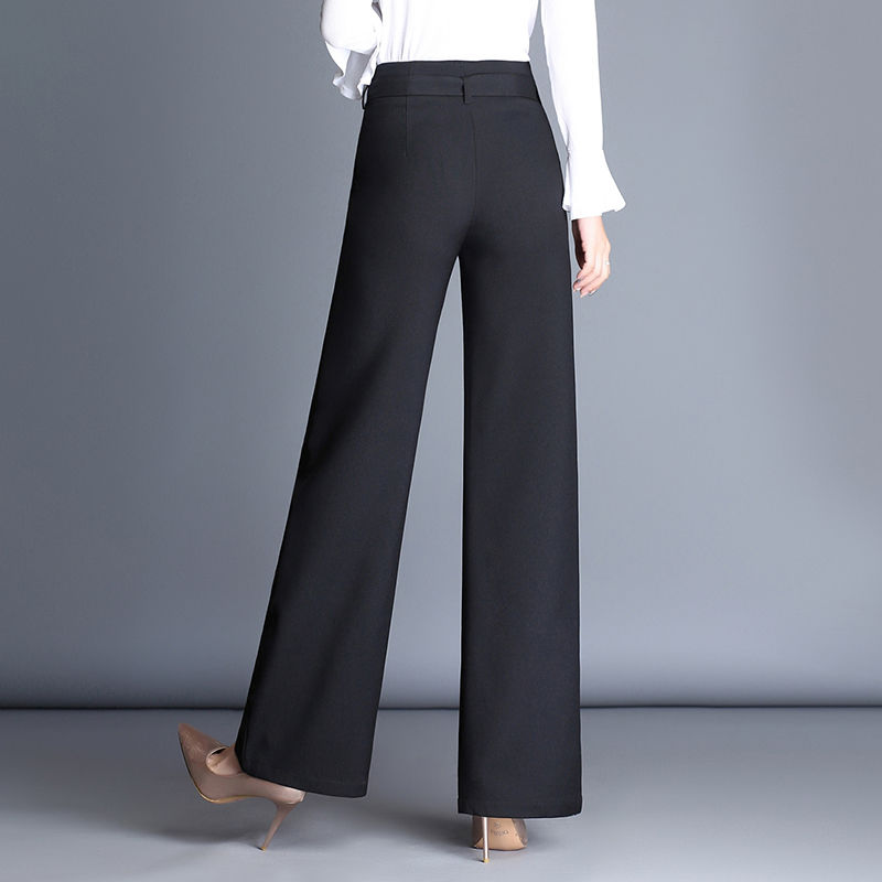 老婆腿不好看，智慧的她只穿阔腿裤，总是被人夸腿“又细又直”