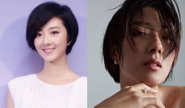 刘亦菲短发，赵丽颖短发，杨颖短发，都逊色于不怎么活跃的她!