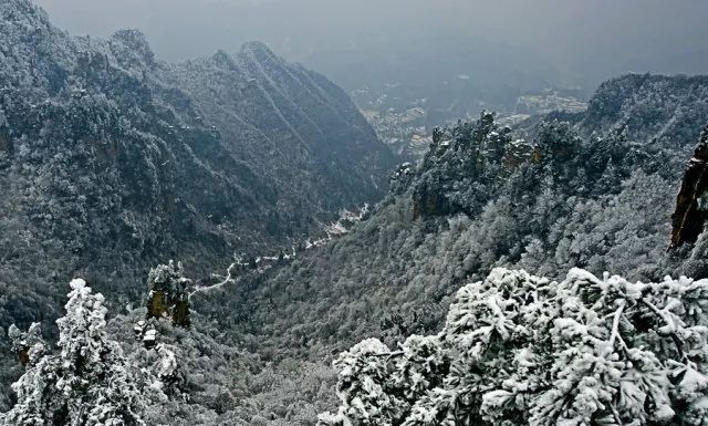雪后的张家界，银装素裹，如临仙境！