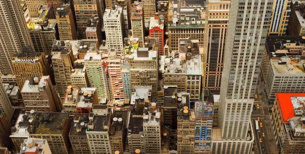 纽约市中心的大楼为何连在一起？