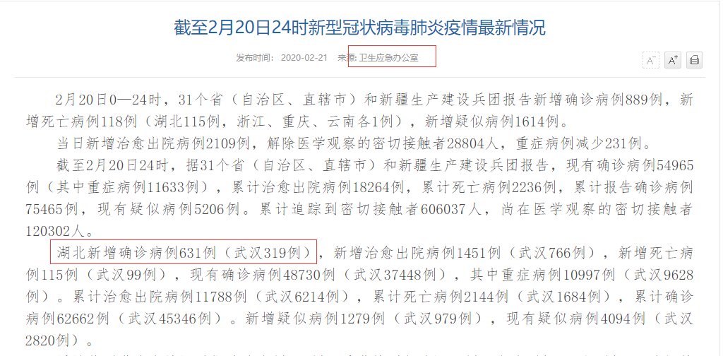  「疑似病例」湖北昨日新增确诊数据和全国数据对不上，湖北卫健