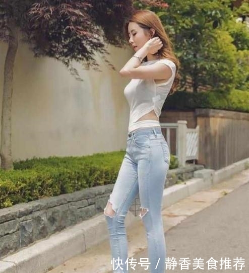  『美女』时尚穿搭 青春洋气的牛仔裤美女, 展现美姿谁与争锋!