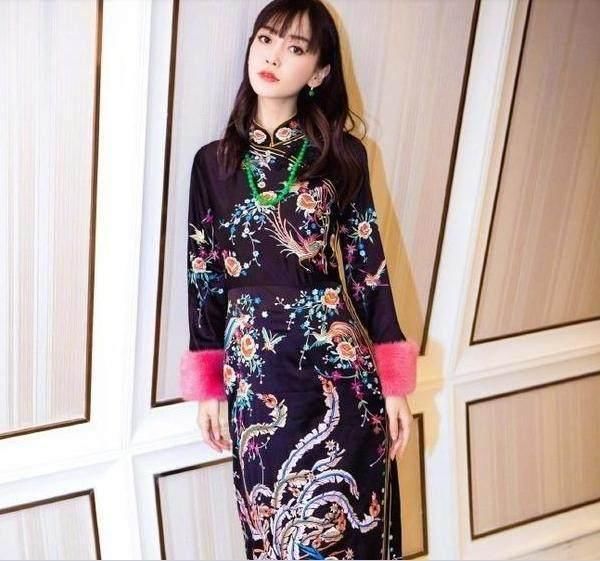 穿旗袍最好看的十大女星,赵丽颖第三热巴第五,第一美若仙人