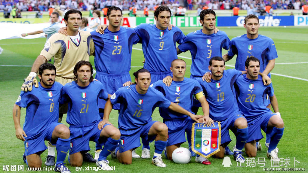 意大利四次斩获世界杯冠军仅次于排名第一的巴
