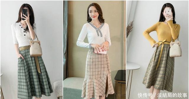 18套OL风的搭配，想让自己变得优雅而气质，秋季就这样穿吧