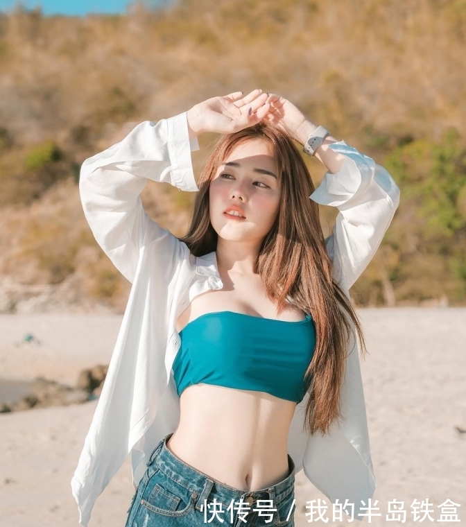 爱旅行的微胖美女,一袭精致的打扮游兰塔岛,绝美身材让人倾心