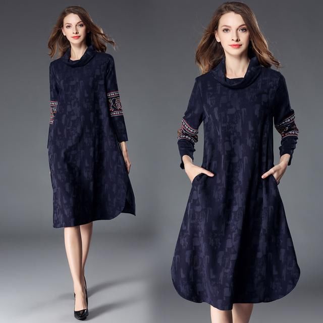 意想不到！年逾50的老婆这样穿：欧版裙+平鞋，竟美得吓我一跳