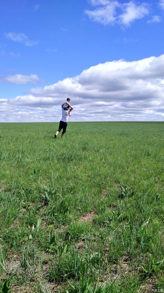 自驾RAV4荣放，蓝天白云——望无际的大草原