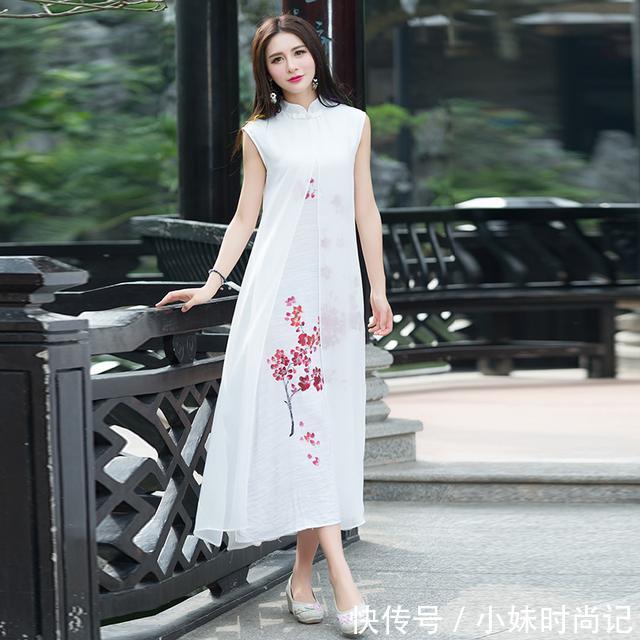舒适■旗袍挑身材不好穿,旗袍连衣裙却是不挑人,遮盖缺点尽显女性美