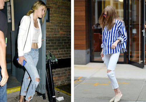 穿紧身牛仔裤的小姐姐,让路人目光灼热,御女范儿十足!