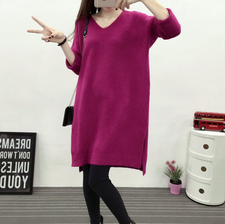 腰粗腿粗屁股大的女人，秋天就适合穿针织连衣裙，遮肉还优雅大方