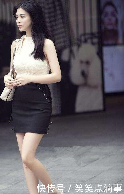 「美女」美女街拍身材曼妙的小姐姐,紧身裙的穿搭,美得更青春