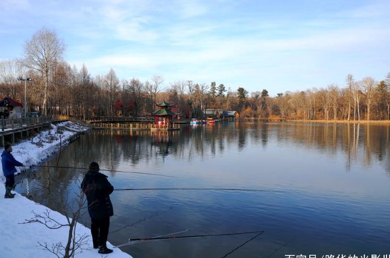 冬游长白山西北麓露水河碧泉湖
