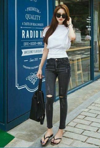 不同颜色的牛仔裤，穿出不同风格的你，GET了什么叫精致型美人！