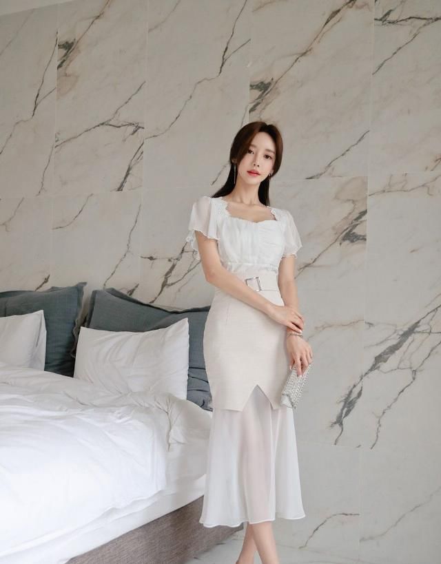  「透纱」孙允珠-清纯花蕾优雅透纱鱼尾裙鉴赏