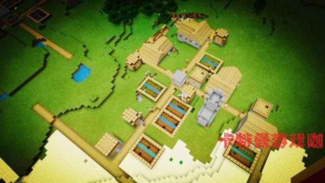 我的世界：出生4村庄相连包括僵尸村庄，4沙漠神殿还有神秘沙漏