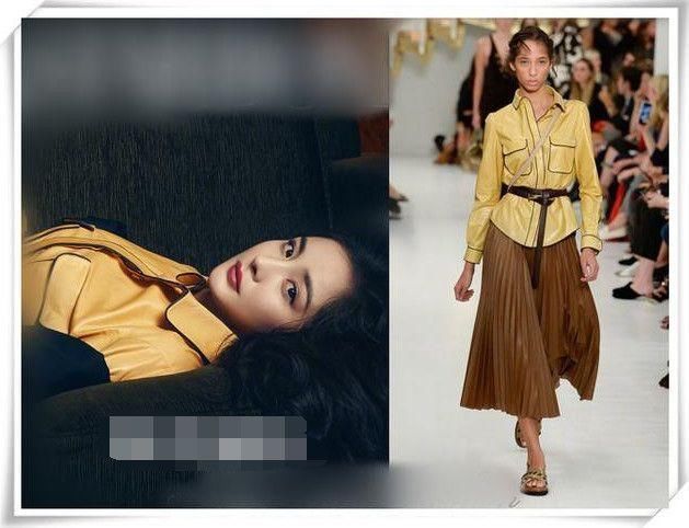 当杨幂和刘诗诗同穿一件衬衫，网友：才知道身材和气质哪个更重要