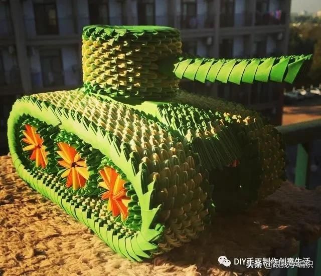 『蓝色』简单的折个三角,组合成百变造型