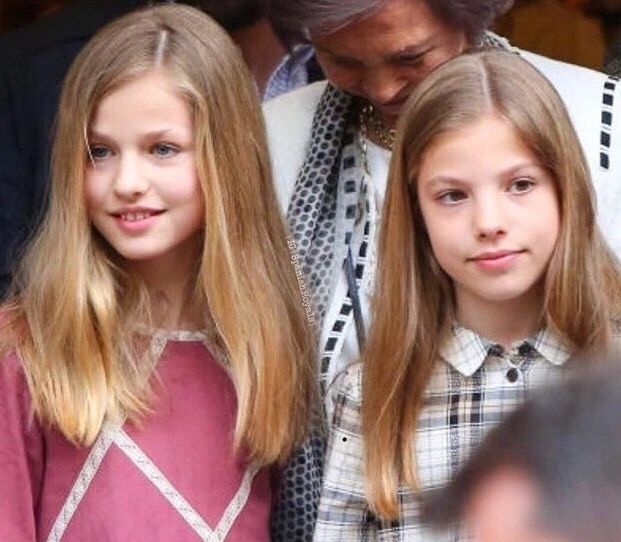 西班牙王室最养眼的一对小姐妹，一个未来女王一个美人公主