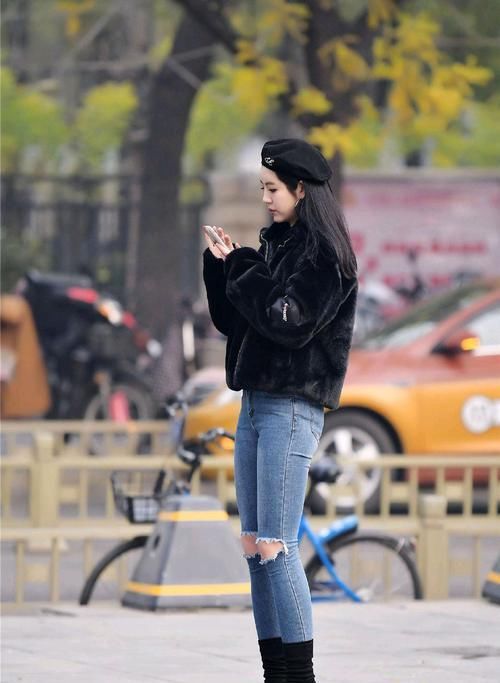  『高领毛线衣』小个子的穿搭指南，提高了腰线配对了颜色，你就是下一个时尚达人