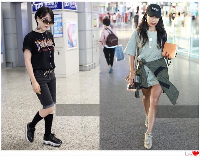 当吴莫愁穿短裤撞上吉克隽逸，网友：豪放与保守的差距一目了然！