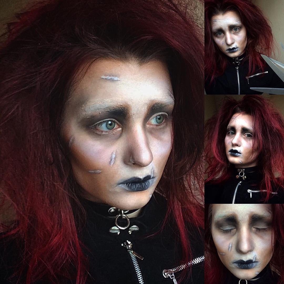 一女孩化妆不为展现自己的美而是看了会让人害怕