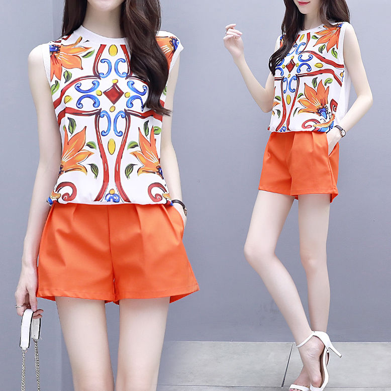 太美了!高腰阔腿短裤套装，超减龄又温婉可人，还有气质女人味