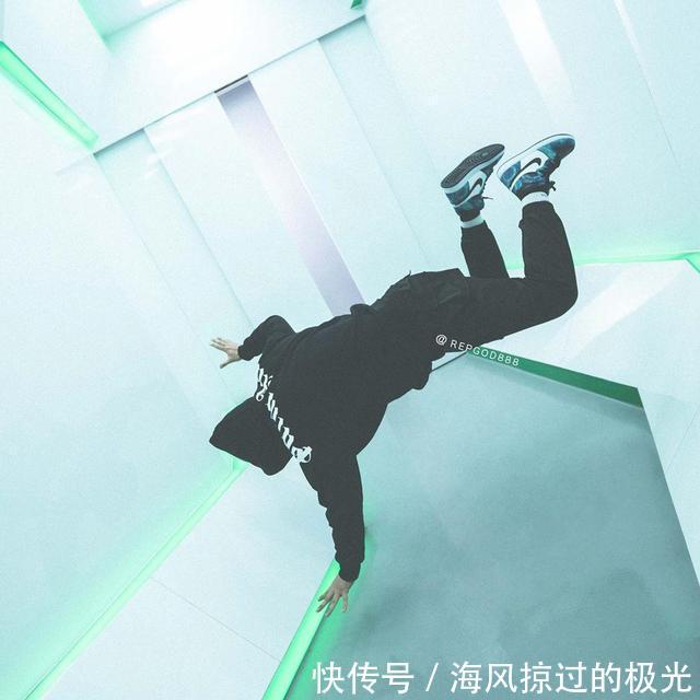  抢先@扎染Air Jordan 1上脚抢先看！神仙颜值，你说香不香