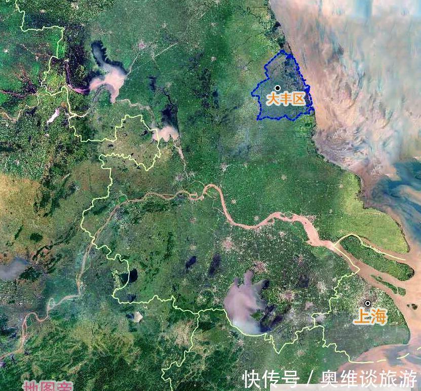 上海在江苏盐城有块飞地, 面积是徐汇区的5倍多
