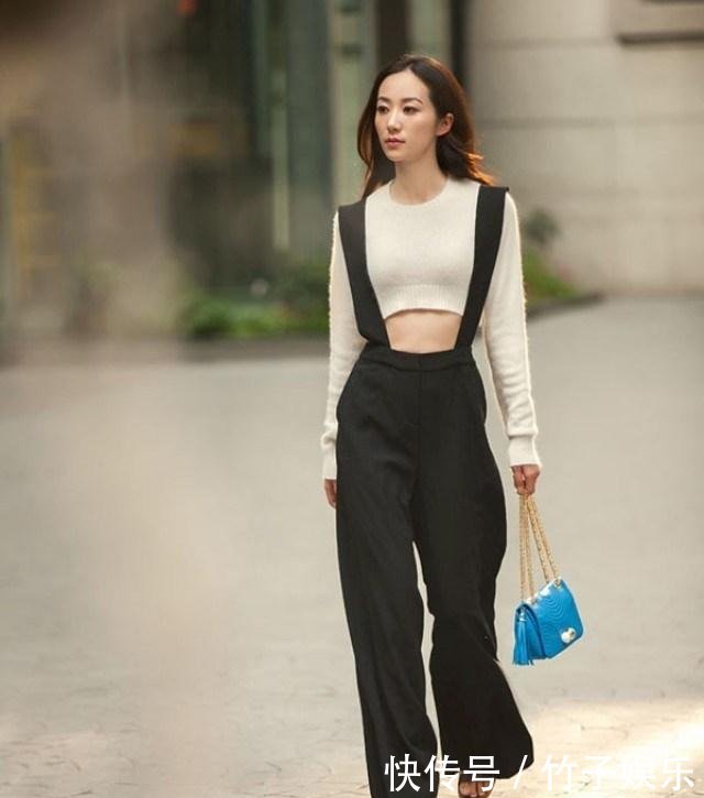 一直穿衣保守的韩雪，居然穿上了露脐装，不过这腰是真的细！