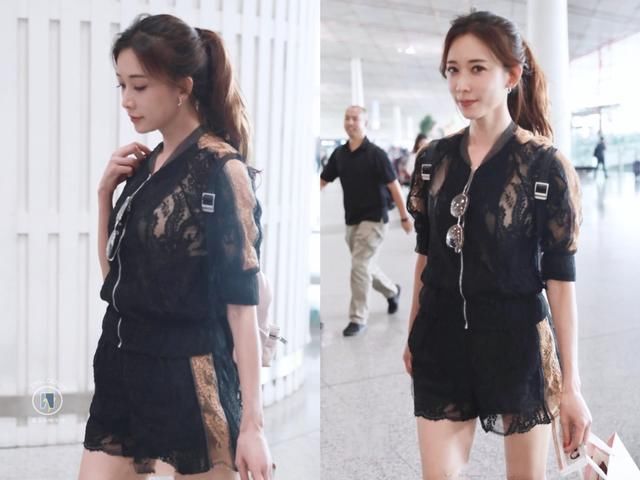 林志玲红T配蕾丝牛仔裙，却被吐槽“没有腰”网友:这就尴尬了!