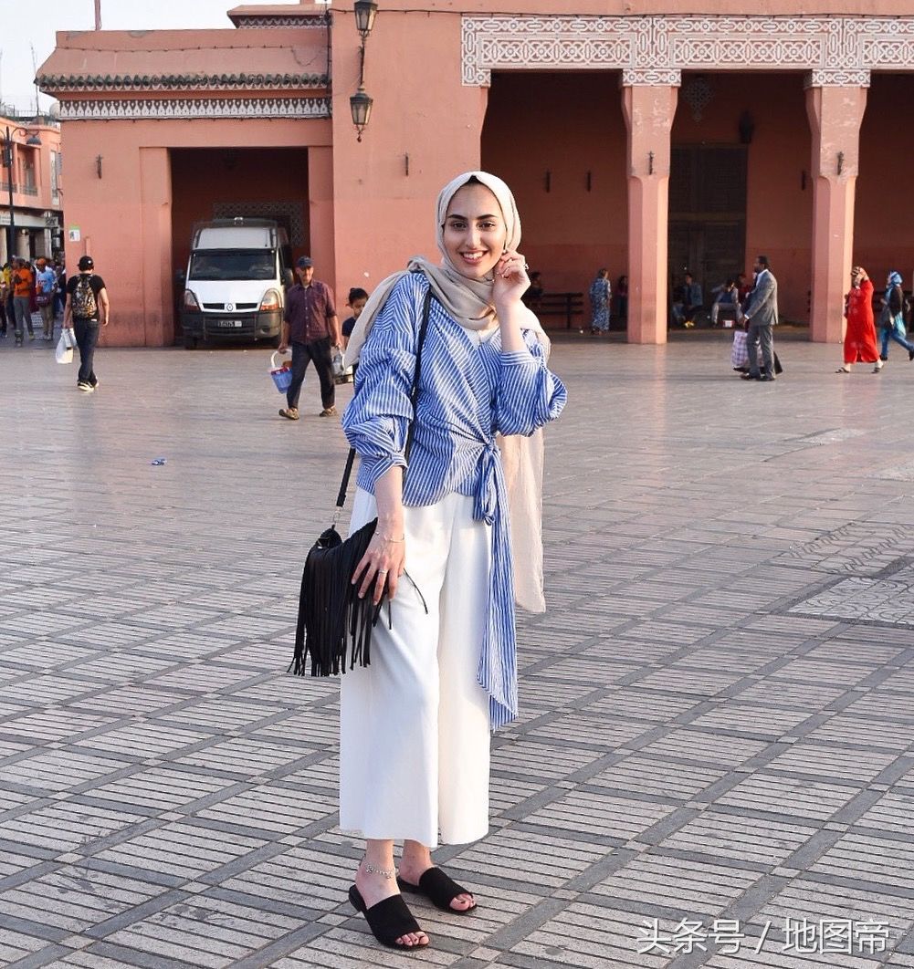 实拍非洲摩洛哥街头,几乎没有黑人