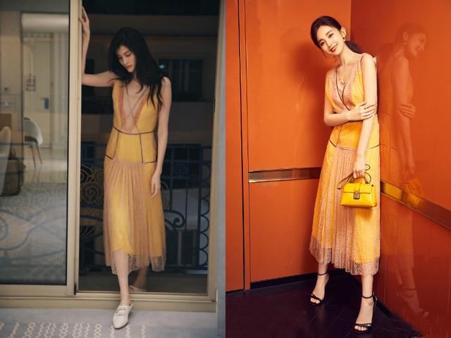 女人中的极品，一般和她撞衫都像是找虐，娜扎勉强能打个平手