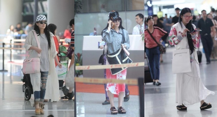 张馨予这身“大妈”打扮也是没谁了！下半身的亮点大家还是自己看