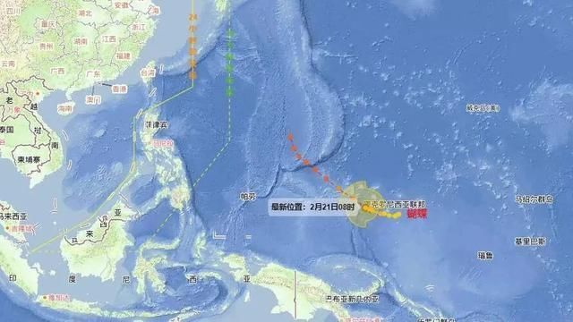西北太平洋已热出了今年2号台风“蝴蝶”，移动路径已基本确定