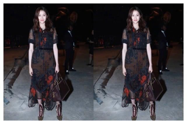 太糟心!“腿精”关晓彤时装秀腿长2米，原图一出这缺点毁所有